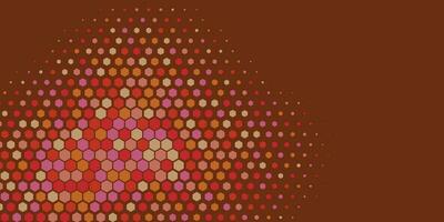 Geometric Multi size Hexagon with multi Color Background vector