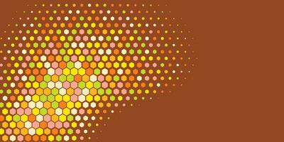 Geometric Multi size Hexagon with multi Color Background vector