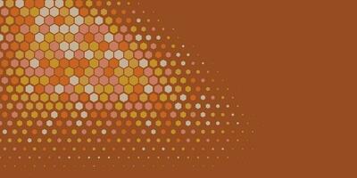 Geometric Multi size Hexagon with multi Color Background vector