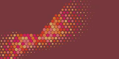 Geometric Multi size Hexagon with multi Color Background vector