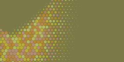 Geometric Multi size Hexagon with multi Color Background vector