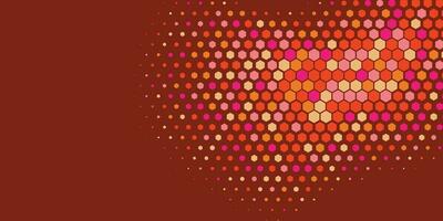 Geometric Multi size Hexagon with multi Color Background vector