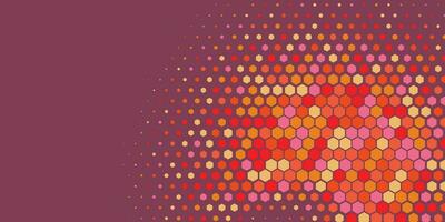 Geometric Multi size Hexagon with multi Color Background vector