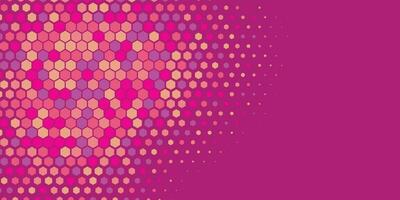 Geometric Multi size Hexagon with multi Color Background vector