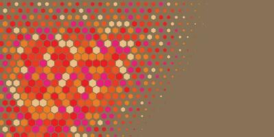 Geometric Multi size Hexagon with multi Color Background vector