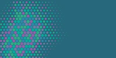 Geometric Multi size Hexagon with multi Color Background vector