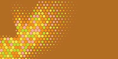 Geometric Multi size Hexagon with multi Color Background vector