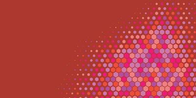 Geometric Multi size Hexagon with multi Color Background vector