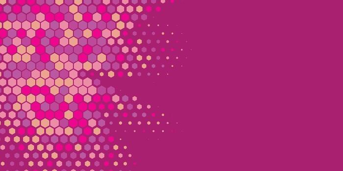 Geometric Multi size Hexagon with multi Color Background vector