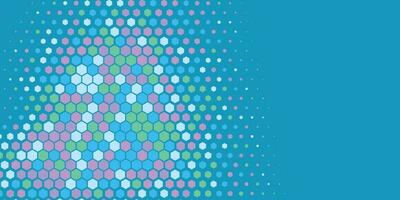 Geometric Multi size Hexagon with multi Color Background vector