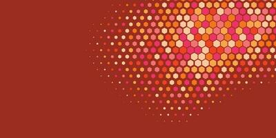 Geometric Multi size Hexagon with multi Color Background vector