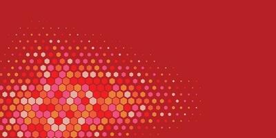 Geometric Multi size Hexagon with multi Color Background vector