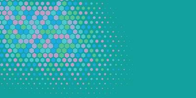 Geometric Multi size Hexagon with multi Color Background vector