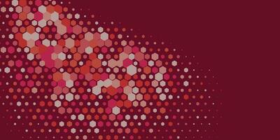 Geometric Multi size Hexagon with multi Color Background vector