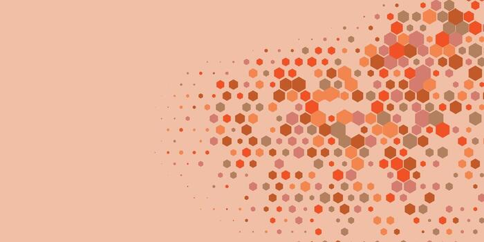 Geometric Multi size Hexagon with multi Color Background vector