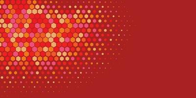 Geometric Multi size Hexagon with multi Color Background vector