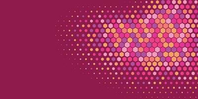 Geometric Multi size Hexagon with multi Color Background vector