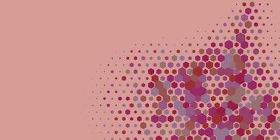 Geometric Multi size Hexagon with multi Color Background vector