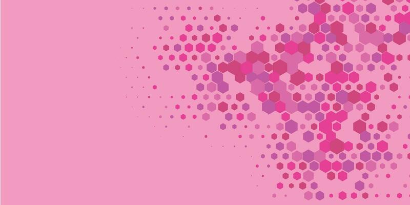 Geometric Multi size Hexagon with multi Color Background