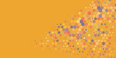 Geometric Multi size Hexagon with multi Color Background vector