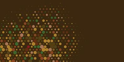 Geometric Multi size Hexagon with multi Color Background vector