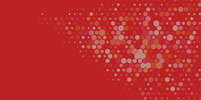 Geometric Multi size Hexagon with multi Color Background vector