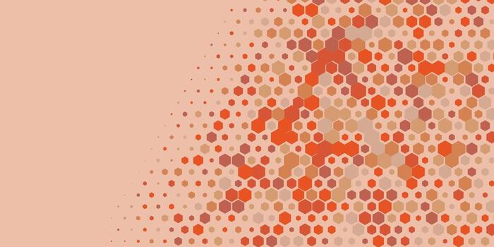 geométrico multi Talla hexágono con multi color antecedentes vector