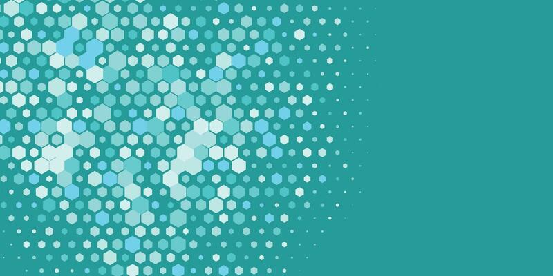 Geometric Multi size Hexagon with multi Color Background