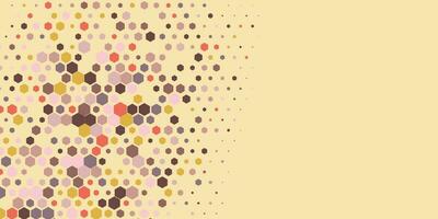 Geometric Multi size Hexagon with multi Color Background vector