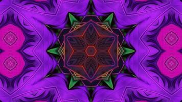 Stunning Abstract Kaleidoscope Background. Unique Multicolor Mosaic Texture in Seamless Geometric Pattern photo
