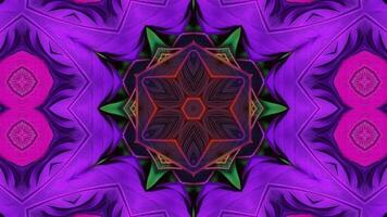 Stunning Abstract Kaleidoscope Background. Unique Multicolor Mosaic Texture in Seamless Geometric Pattern photo