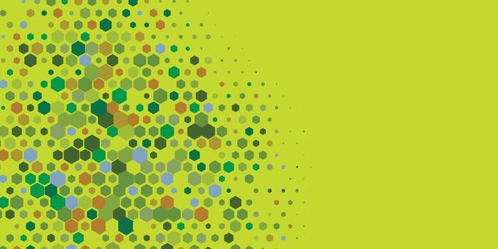 Geometric Multi size Hexagon with multi Color Background vector