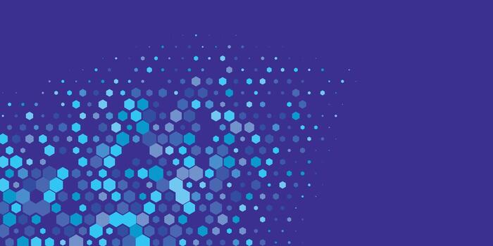 Geometric Multi size Hexagon with multi Color Background vector