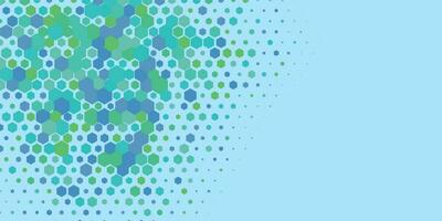Geometric Multi size Hexagon with multi Color Background vector