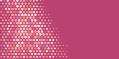 Geometric Multi size Hexagon with multi Color Background vector