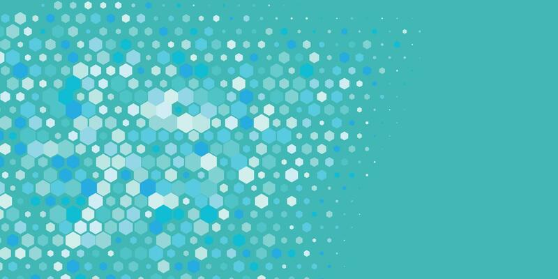 Geometric Multi size Hexagon with multi Color Background