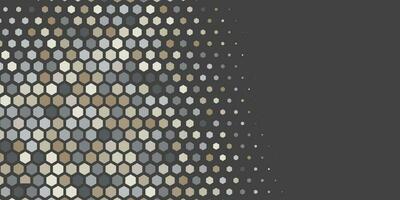 Geometric Multi size Hexagon with multi Color Background vector