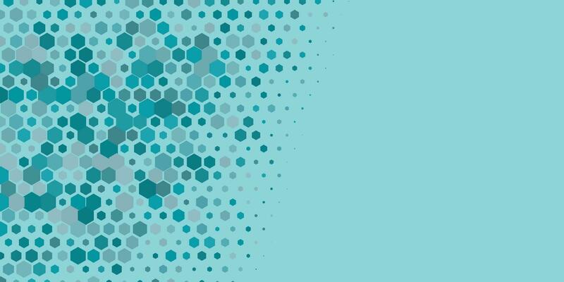 Geometric Multi size Hexagon with multi Color Background