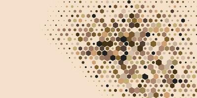 Geometric Multi size Hexagon with multi Color Background vector