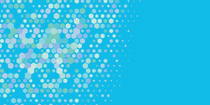 Geometric Multi size Hexagon with multi Color Background vector