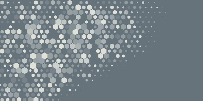 Geometric Multi size Hexagon with multi Color Background