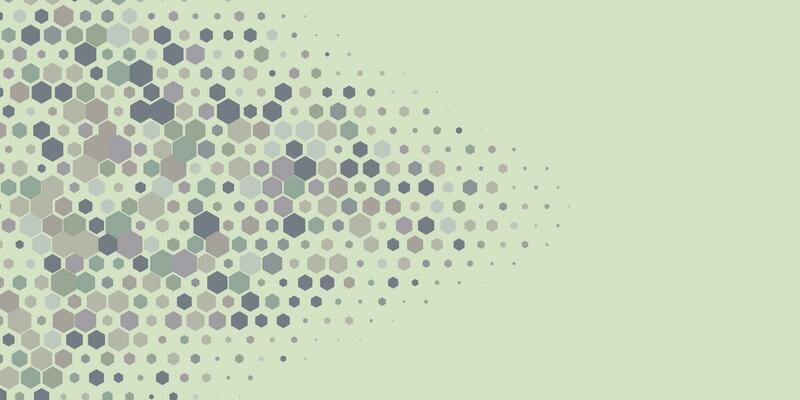 Geometric Multi size Hexagon with multi Color Background