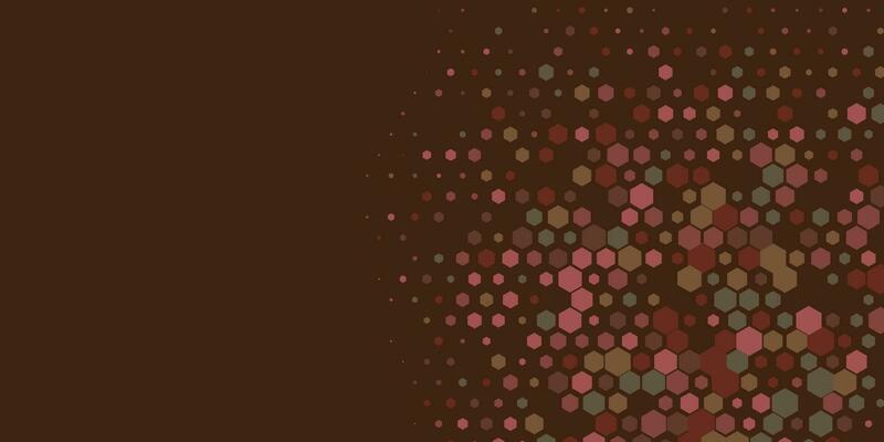 Geometric Multi size Hexagon with multi Color Background