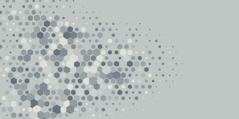 Geometric Multi size Hexagon with multi Color Background