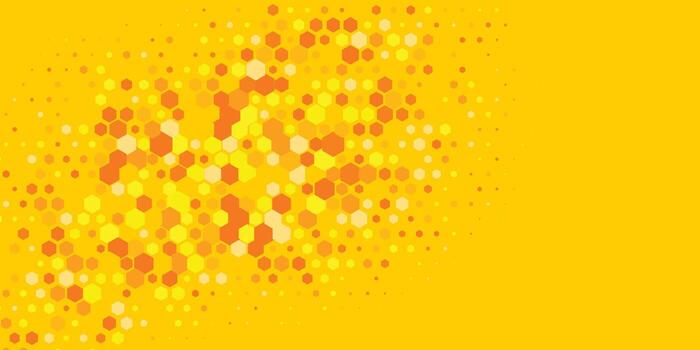 Geometric Multi size Hexagon with multi Color Background vector