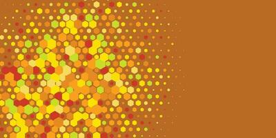 Geometric Multi size Hexagon with multi Color Background vector