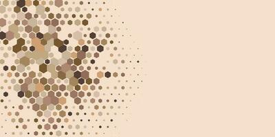 Geometric Multi size Hexagon with multi Color Background vector