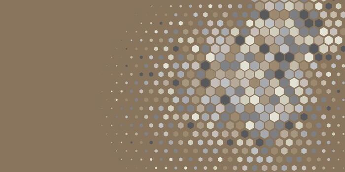 Geometric Multi size Hexagon with multi Color Background vector