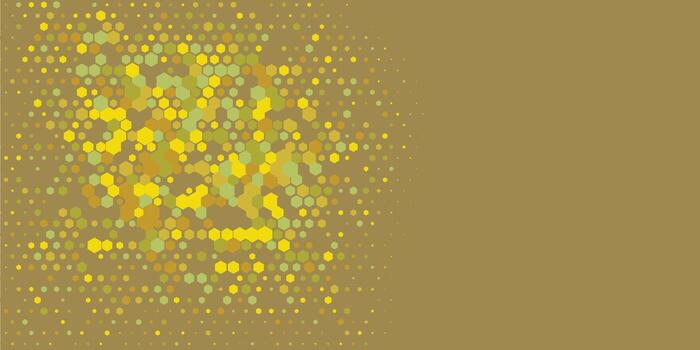 Geometric Multi size Hexagon with multi Color Background vector