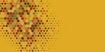 Geometric Multi size Hexagon with multi Color Background vector